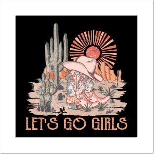 Vintage Let's Go Girls Funny Gifts Men Posters and Art